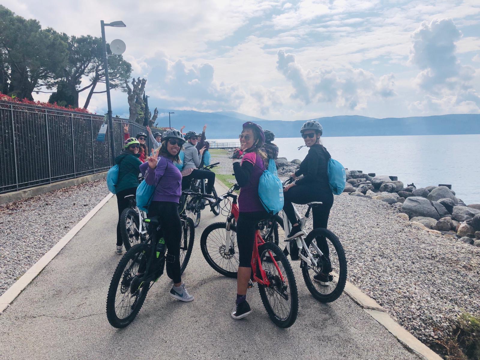 hen party e bike tour Gargnano