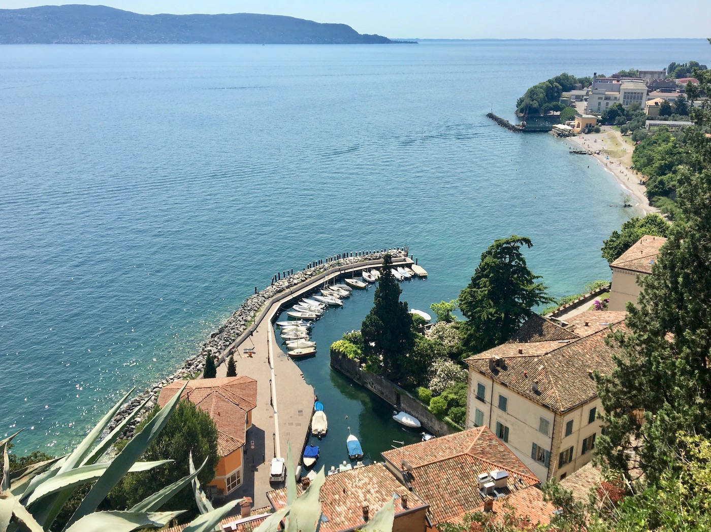 Toscolano port panoramic